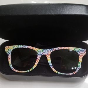 Limited Edition rainbow sunglasses with case